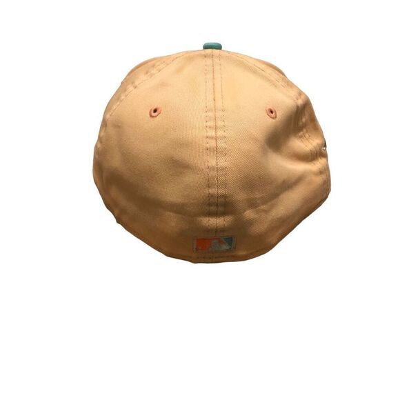 New Era Atlanta Braves Peaches 59FIFTY Fitted Hat Cap Size 7 1/2 - Picture 4 of 5